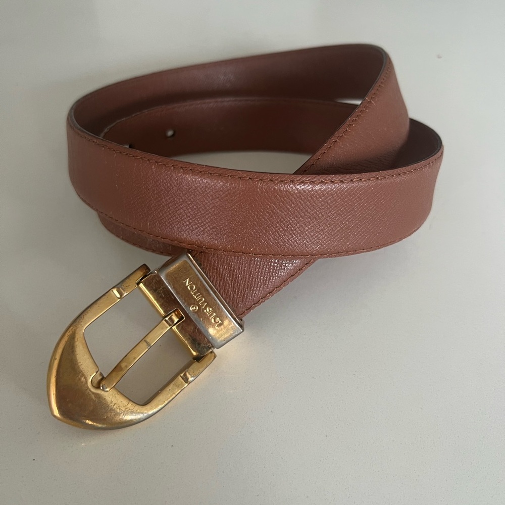 Louis Vuitton brown Leather belt